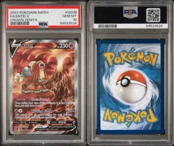 2023 POKEMON SWORD & SHIELD CROWN ZENITH #GG36 FULL ART/ENTEI V PSA 10 - Image 5