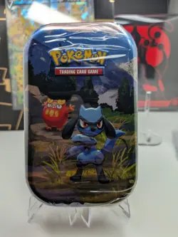 Pokemon TCG Mega Evolution Ascended Heroes Mini Tin Sealed, Riolu & Darumaka - Image 1