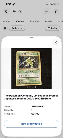 Pokemon TCG Japanese 1999 Holo Promo 9 Card Lot Aerodactyl Muk Scyther - Image 3
