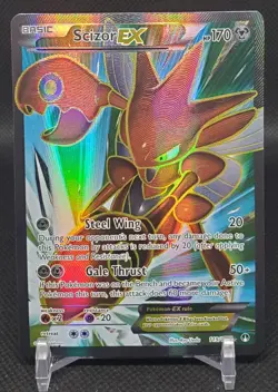 Pokemon Scizor EX Full Art 119/122 Breakpoint Holo NM - Image 1