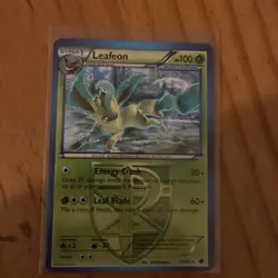 Leafeon 11/116 Rare Plasma Freeze Pokemon Moderately Played - Image 1