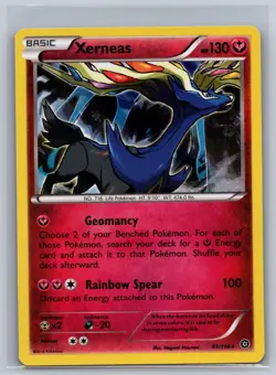 Xerneas 81/114 Holo Rare Steam Siege Pokemon Near Mint - Image 1