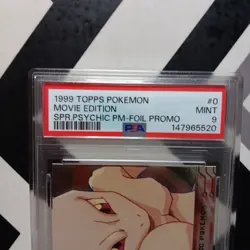 Pokemon Card Super Psychic Mewtwo Holo Foil Topps Movie Promo 1999 PSA 9 MINT - Image 3