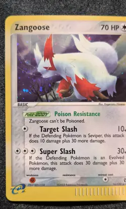 Pokemon Zangoose 14/100 Sandstorm Holo - Image 1