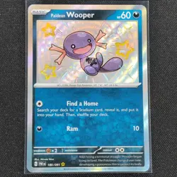 Paldean Wooper - 180/091 - Shiny Rare - Paldean Fates - Pokemon Card - NM/M - Image 1