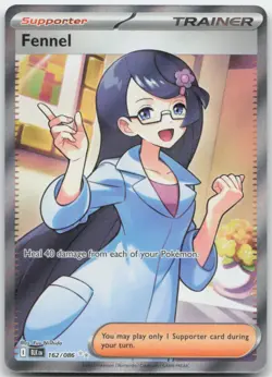 Fennel 162/086 SV: Black Bolt Pokemon Card NM - Image 1