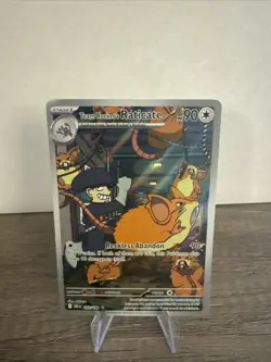 Pokemon Raticate Team Rockets Illustration Sv10: Destined Rivals 202/182 - Image 1