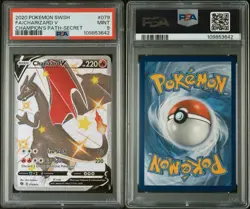 Pokemon TCG Charizard V SWSH 79 Champion's Path PSA 9 Mint 2020 - Image 2
