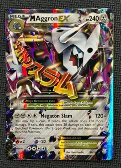 Pokemon TCG M Aggron EX Ultra Rare Card 94/160 XY Primal Clash - Image 1