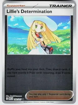 LILLIE'S DETERMINATION 192/217 NM REVERSE HOLO ASCENDED HEROES / A81-29 - Image 1