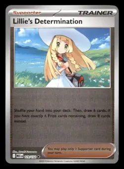 Lillie's Determination 119/132 Uncommon Mega Evolution Pokemon Reverse Holo NM - Image 1