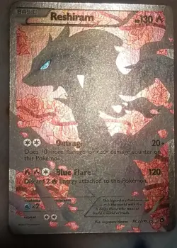 Pokemon TCG Reshiram RC22/RC25 Legendary Treasures RC Holo Full Art - Image 1