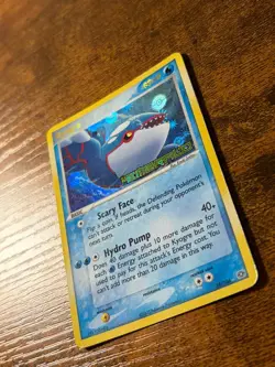 Pokemon TCG Emerald Reverse Holo Kyogre Card 15/106 EX Stamped - Image 2