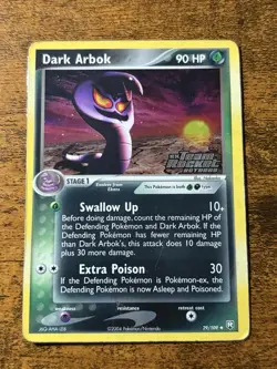 Pokemon Dark Arbok Team Rocket Returns 29/109 Reverse Holo Stamped - Image 1