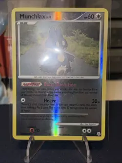 Munchlax Diamond & Pearl Pokemon LP-MP Reverse Holo 33/130 - Image 1