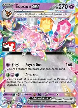 Holofoil - Espeon ex - 034/131 - 034/131 / NM / English Pokemon TCG - Image 1