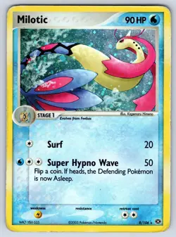 Milotic 8/106 Emerald Holo Pokemon HP - Image 1