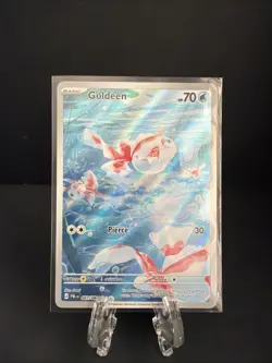 Pokemon TCG Goldeen 087/084 Illustration Rare Full Art Pitch Black PBL Near Mint - Image 1
