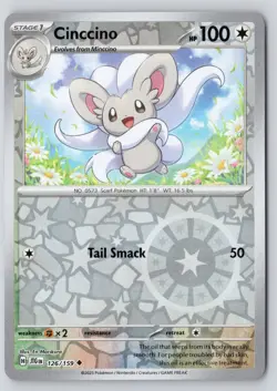 Cinccino 126/159 Uncommon Journey Together Reverse Holo Near Mint - Image 1