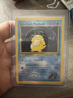 Sabrina’s Psyduck 99/132 Common Gym Challenge Pokemon Card TCG - NM/LP Vintage - Image 3