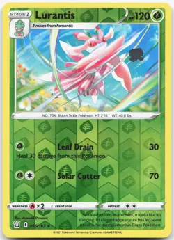 LURANTIS 015/163 Battle Styles Pokemon Reverse Holo Rare Near Mint - Image 1
