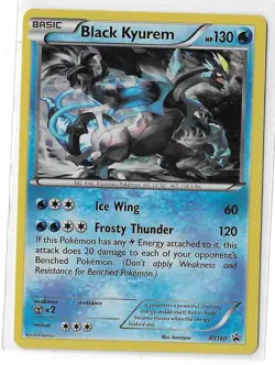 Black Kyurem XY160 Black Star Promo XY Cosmos Holo Pokemon TCG Card LP - Image 1