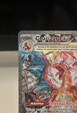 Charizard ex 223/197 Obsidian Flames SIR Pokemon Card NM - Image 3