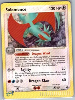 Salamence - 10/97 Reverse Holo - Dragon - Pokemon Card - LP - Image 1