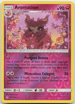 Aromatisse 142/214 Reverse Holo Pokemon Unbroken Bonds - NM - Image 1