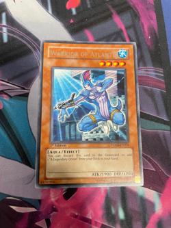 YUGIOH - WARRIOR OF ATLANTIS - RARE - 1ST ED - FOTB - NM - Image 1