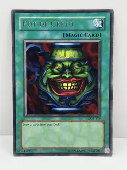 Pot Of Greed LOB-119 Unlimited Rare HP - Image 1
