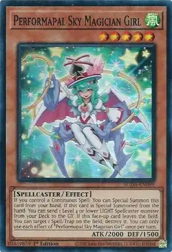1x Performapal Sky Magician Girl - 1st Edition NM Eng YuGiOh - Supreme Darkness - Image 1