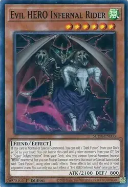 1x Evil HERO Infernal Rider - 1st Edition NM Eng YuGiOh - Supreme Darkness - Image 1