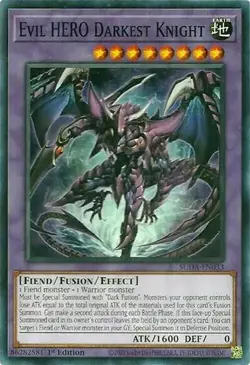 1x Evil HERO Darkest Knight - 1st Edition NM Eng YuGiOh - Supreme Darkness - Image 1