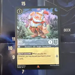 Disney Lorcana TCG Doc Bold Knight 193/204 Shimmering Skies Rare Non-Foil Card - Image 1