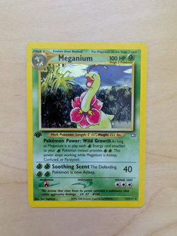 2000 Pokemon Neo Genesis 1st Edition #11/111 Meganium Holo Rare - Image 1