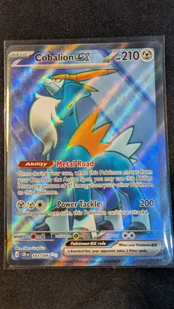 Cobalion ex 103/086 Ultra Rare NM - Chaos Rising | Pokemon TCG - Image 1