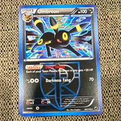Pokemon TCG Umbreon 64/116 Plasma Freeze EN Reverse Holo Rare Stage 1 100 HP - Image 1