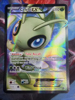Pokemon TGC Boundaries Crossed Celebi EX 141/149 Ultra Rare Full Art - Image 1