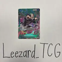 One Piece TCG OP-15/EB04 Roronoa Zoro OP13–037 Treasure Rare - Image 1