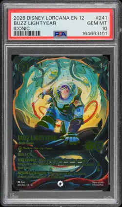 2026 DISNEY LORCANA EN 12-WILDS UNKNOWN BUZZ LIGHTYEAR - JUNGLE RANGER PSA 10 - Image 1