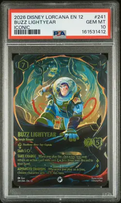 2026 DISNEY LORCANA EN 12-WILDS UNKNOWN BUZZ LIGHTYEAR - JUNGLE RANGER PSA 10 - Image 1