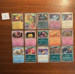 Pokemon TCG Bulk Lot 165 Holo/Foil English Team Rocket's Zapdos Hydrapple - Image 1