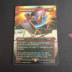 Blasphemous Act (Rainbow Foil) MTG deadpool - Image 1