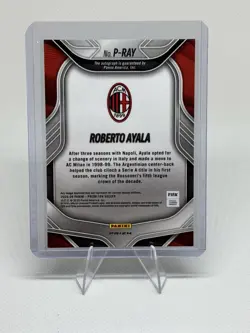 2025-26 Panini Prizm FIFA Roberto Ayala Penmanship Auto AC Milan P-RAY - Image 3