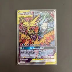 Moltres Zapdos Articuno GX #SM210 Stained Glass Promo Pokemon - Image 1