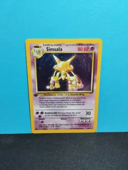 Pokemon - Simsala / Alakazam - BS 1 - 1. EDITION - HOLO - NM - Image 1