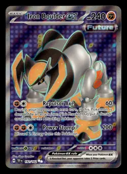 Iron Boulder ex 192/162 Ultra Rare Temporal Forces Pokemon Card - Image 2