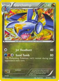 Garchomp (Cosmos Holo) 091/124 Promo Blister Exclusives Pokemon Lightly Played - Image 1