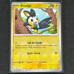 Emolga - 029/086 - Pokeball Holo - Black Bolt - Pokemon Card - NM/M - Image 1